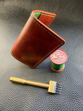 Load image into Gallery viewer, Our men's wallets are meticulously hand stitched using the finest leathers from around the world, whether you are looking for Italian vegetable tanned leather, shell Cordovan or exotic leathers then www.leathercompositions.com are able to produce something unique to you. Choose from our wallets in store or design your own unique colour and leather scheme