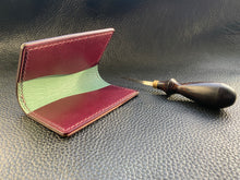 Load image into Gallery viewer, Our men's wallets are meticulously hand stitched using the finest leathers from around the world, whether you are looking for Italian vegetable tanned leather, shell Cordovan or exotic leathers then www.leathercompositions.com are able to produce something unique to you. Choose from our wallets in store or design your own unique colour and leather scheme