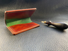 Load image into Gallery viewer, Our men's wallets are meticulously hand stitched using the finest leathers from around the world, whether you are looking for Italian vegetable tanned leather, shell Cordovan or exotic leathers then www.leathercompositions.com are able to produce something unique to you. Choose from our wallets in store or design your own unique colour and leather scheme