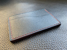 Load image into Gallery viewer, Compact handmade leather wallet with 3 pockets to store all of your cards and cash. This leather cardholder is meticulously handmade and is part of our leather wallet range www.leathercompositions.com