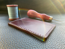 Load image into Gallery viewer, Our UK leather wallets are handmade using Italian leathers and the finest cordovan and exotics from around the world. Meticulously handmade and hand stitched using traditional methods to ensure the highest quality UK leather goods are made.www.leathercompositions.com