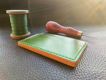 Load image into Gallery viewer, Our handmade leather goods are perfect for every day use, whether you are looking for a handmade wallet, coin holder purse or one of our items from the bifold card holder range, we will have what you need or make what you want www.leathercompositions.com