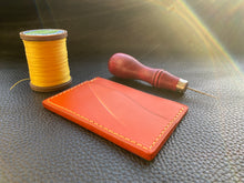 Load image into Gallery viewer, Our handmade leather goods are perfect for every day use, whether you are looking for a handmade wallet, coin holder purse or one of our items from the bifold card holder range, we will have what you need or make what you want www.leathercompositions.com