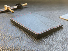 Load image into Gallery viewer, Compact handmade leather wallet with 3 pockets to store all of your cards and cash. This leather cardholder is meticulously handmade and is part of our leather wallet rangewww.leathercompositions.com