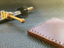 Load image into Gallery viewer, Our handmade leather goods are perfect for every day use, whether you are looking for a handmade wallet, coin holder purse or one of our items from the bifold card holder range, we will have what you need or make what you want www.leathercompositions.com