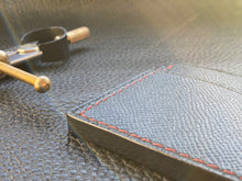 Load image into Gallery viewer, Compact handmade leather wallet with 3 pockets to store all of your cards and cash. This leather cardholder is meticulously handmade and is part of our leather wallet rangewww.leathercompositions.com