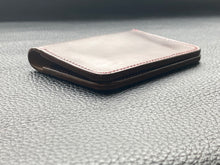 Load image into Gallery viewer, Handmade leather wallet is perfect for carrying your cards and looking stylish. Our handmade leather goods are completely UK made in our atelier using the finest leathers and traditional leather techniques, no machines are involved as our artisan hand stitches every items to ensure we produce luxury leather accessories to last a lifetime www.leathercompositions.com