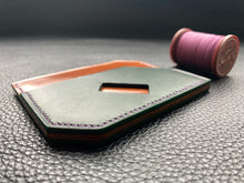 Load image into Gallery viewer, Elegant and stylish Italian leather wallet, a perfect handmade cardholder for either formal use or as an every day carry. Handcrafted and hand stitched to create a luxury leather cardholder www.leathercompositions.com