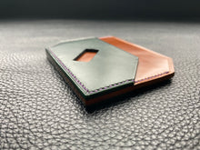 Load image into Gallery viewer, Elegant and stylish Italian leather wallet, a perfect handmade cardholder for either formal use or as an every day carry. Handcrafted and hand stitched to create a luxury leather cardholder www.leathercompositions.com