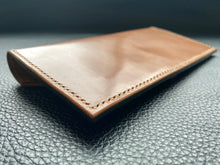 Load image into Gallery viewer, Shell cordovan and Italian leather ladies purse, handmade and hand stitched in our atelier by our time service artisan. Handcrafted to the highest quality using traditional leather making techniques www.leathercompositions.com