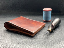 Load image into Gallery viewer, Our men's wallets are meticulously hand stitched using the finest leathers from around the world, whether you are looking for Italian vegetable tanned leather, shell Cordovan or exotic leathers then www.leathercompositions.com are able to produce something unique to you. Choose from our wallets in store or design your own unique colour and leather scheme