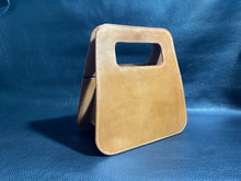 Load image into Gallery viewer, Retro styled fashion ladies fashion handbag. Perfect to accompany both formal and casual attire. Made from the finest leathers from the best tanneries around the world. We can change the leather, colours, stitching and edge colour to make this bag unique to you.www.leathercompositions.com
