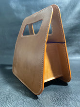 Load image into Gallery viewer, Retro styled fashion ladies fashion handbag. Perfect to accompany both formal and casual attire. Made from the finest leathers from the best tanneries around the world. We can change the leather, colours, stitching and edge colour to make this bag unique to you.www.leathercompositions.com