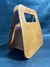 Load image into Gallery viewer, Retro styled fashion ladies fashion handbag. Perfect to accompany both formal and casual attire. Made from the finest leathers from the best tanneries around the world. We can change the leather, colours, stitching and edge colour to make this bag unique to you.www.leathercompositions.com