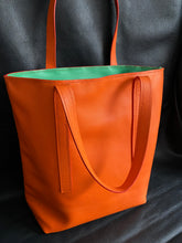 Load image into Gallery viewer, Made to order bespoke leather tote bag, fully handmade in the UK using the finest Italian leathers and meticulously hand stitched to provide heirloom quality products to last a lifetime. Fully customisable to make our bags truly unique to our customers.www.leathercompositions.com