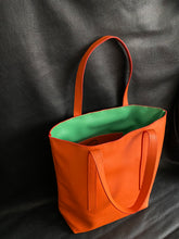 Load image into Gallery viewer, Made to order bespoke leather tote bag, fully handmade in the UK using the finest Italian leathers and meticulously hand stitched to provide heirloom quality products to last a lifetime. Fully customisable to make our bags truly unique to our customers.www.leathercompositions.com