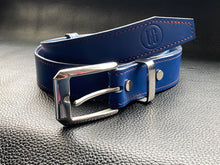 Load image into Gallery viewer, To accompany our handmade leather wallets we have created stylish handcrafted Italian vegetable tanned belts, hand stitched and using the finest English and Italian hardwarewww.leathercompositions.com