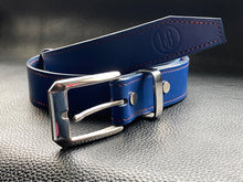 Load image into Gallery viewer, To accompany our handmade leather wallets we have created stylish handcrafted Italian vegetable tanned belts, hand stitched and using the finest English and Italian hardwarewww.leathercompositions.com