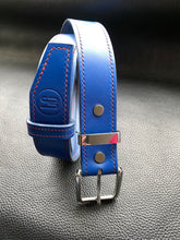 Load image into Gallery viewer, To accompany our handmade leather wallets we have created stylish handcrafted Italian vegetable tanned belts, hand stitched and using the finest English and Italian hardwarewww.leathercompositions.com