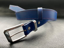 Load image into Gallery viewer, To accompany our handmade leather wallets we have created stylish handcrafted Italian vegetable tanned belts, hand stitched and using the finest English and Italian hardwarewww.leathercompositions.com