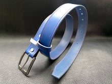 Load image into Gallery viewer, To accompany our handmade leather wallets we have created stylish handcrafted Italian vegetable tanned belts, hand stitched and using the finest English and Italian hardwarewww.leathercompositions.com