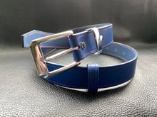 Load image into Gallery viewer, To accompany our handmade leather wallets we have created stylish handcrafted Italian vegetable tanned belts, hand stitched and using the finest English and Italian hardwarewww.leathercompositions.com