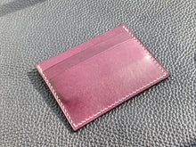 Load image into Gallery viewer, Elegant and stylish Italian leather wallet, a perfect handmade cardholder for either formal use or as an every day carry. Handcrafted and hand stitched to create a luxury leather cardholderwww.leathercompositions.com