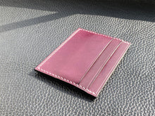 Load image into Gallery viewer, Elegant and stylish Italian leather wallet, a perfect handmade cardholder for either formal use or as an every day carry. Handcrafted and hand stitched to create a luxury leather cardholderwww.leathercompositions.com