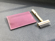 Load image into Gallery viewer, Elegant and stylish Italian leather wallet, a perfect handmade cardholder for either formal use or as an every day carry. Handcrafted and hand stitched to create a luxury leather cardholderwww.leathercompositions.com