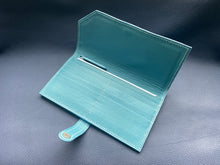 Load image into Gallery viewer, Ladies Leather Purse, which can be used as a clutch bag. The middle zip aspect can be used as a coin purse or coin pocket is ideal for storing valuables. This quality lady's wallet is both fashionable and practical and is made from the finest luxury leather.www.leathercompositions.com