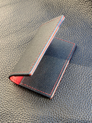 Our men's wallets are meticulously hand stitched using the finest leathers from around the world, whether you are looking for Italian vegetable tanned leather, shell Cordovan or exotic leathers then www.leathercompositions.com are able to produce something unique to you. Choose from our wallets in store or design your own unique colour and leather scheme