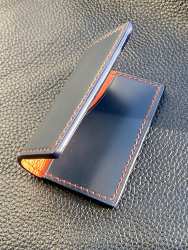Our men's wallets are meticulously hand stitched using the finest leathers from around the world, whether you are looking for Italian vegetable tanned leather, shell Cordovan or exotic leathers then www.leathercompositions.com are able to produce something unique to you. Choose from our wallets in store or design your own unique colour and leather scheme