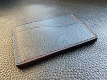 Load image into Gallery viewer, Compact handmade leather wallet with 3 pockets to store all of your cards and cash. This leather cardholder is meticulously handmade and is part of our leather wallet range www.leathercompositions.com
