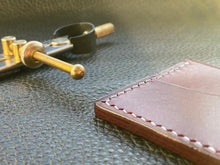 Load image into Gallery viewer, Our UK leather wallets are handmade using Italian leathers and the finest cordovan and exotics from around the world. Meticulously handmade and hand stitched using traditional methods to ensure the highest quality UK leather goods are made.www.leathercompositions.com
