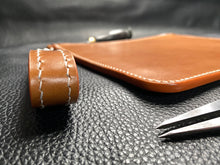 Load image into Gallery viewer, Handmade Italian leather iPad cases which are fully lined to offer the best protection, these iPad cases are hand stitched using traditional saddle stitched methods to produce the best quality products, the leather pouch can double as a clutch bag for every day use and each comes with a detachable handle for that additional stylish look www.leathercompositions.com
