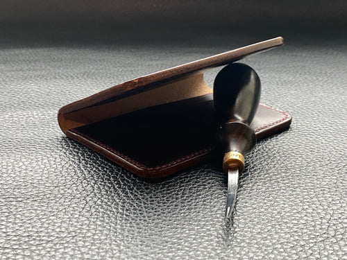 Handmade leather wallet is perfect for carrying your cards and looking stylish. Our handmade leather goods are completely UK made in our atelier using the finest leathers and traditional leather techniques, no machines are involved as our artisan hand stitches every items to ensure we produce luxury leather accessories to last a lifetime www.leathercompositions.com