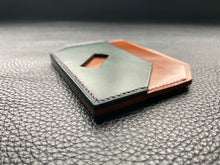 Load image into Gallery viewer, Elegant and stylish Italian leather wallet, a perfect handmade cardholder for either formal use or as an every day carry. Handcrafted and hand stitched to create a luxury leather cardholder www.leathercompositions.com
