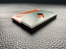 Load image into Gallery viewer, Elegant and stylish Italian leather wallet, a perfect handmade cardholder for either formal use or as an every day carry. Handcrafted and hand stitched to create a luxury leather cardholder www.leathercompositions.com
