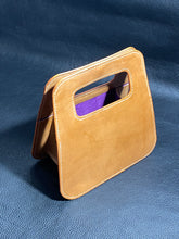 Load image into Gallery viewer, Retro styled fashion ladies fashion handbag. Perfect to accompany both formal and casual attire. Made from the finest leathers from the best tanneries around the world. We can change the leather, colours, stitching and edge colour to make this bag unique to you.www.leathercompositions.com
