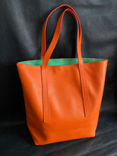 Load image into Gallery viewer, Made to order bespoke leather tote bag, fully handmade in the UK using the finest Italian leathers and meticulously hand stitched to provide heirloom quality products to last a lifetime. Fully customisable to make our bags truly unique to our customers.www.leathercompositions.com
