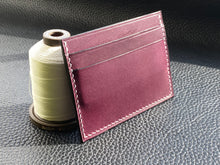Load image into Gallery viewer, Elegant and stylish Italian leather wallet, a perfect handmade cardholder for either formal use or as an every day carry. Handcrafted and hand stitched to create a luxury leather cardholderwww.leathercompositions.com
