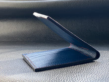 Load image into Gallery viewer, Our men&#39;s wallets are meticulously hand stitched using the finest leathers from around the world, whether you are looking for Italian vegetable tanned leather, shell Cordovan or exotic leathers then www.leathercompositions.com are able to produce something unique to you. Choose from our wallets in store or design your own unique colour and leather scheme
