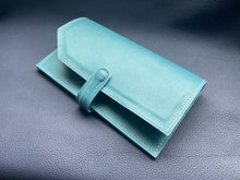 Load image into Gallery viewer, Ladies Leather Purse, which can be used as a clutch bag. The middle zip aspect can be used as a coin purse or coin pocket is ideal for storing valuables. This quality lady&#39;s wallet is both fashionable and practical and is made from the finest luxury leather.www.leathercompositions.com
