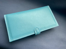 Load image into Gallery viewer, Ladies Leather Purse, which can be used as a clutch bag. The middle zip aspect can be used as a coin purse or coin pocket is ideal for storing valuables. This quality lady&#39;s wallet is both fashionable and practical and is made from the finest luxury leather.www.leathercompositions.com
